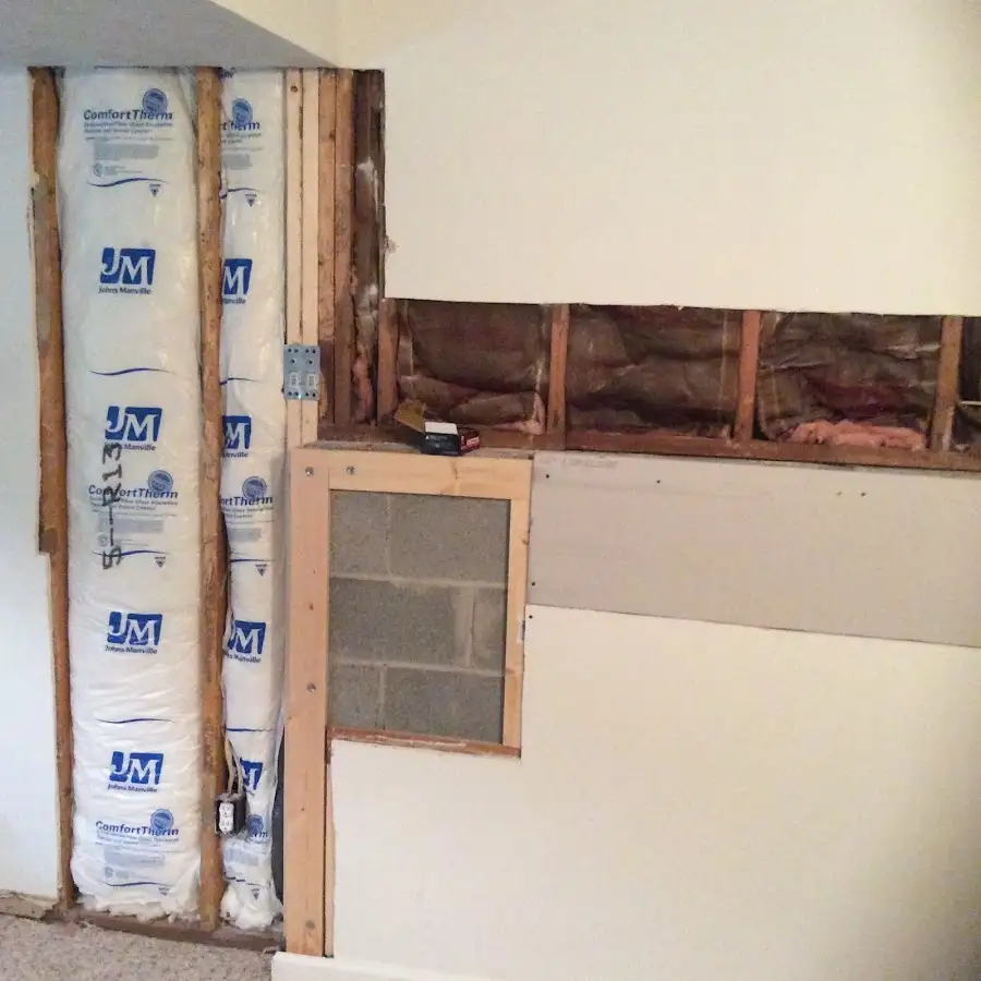 Wall insulation replacement during Structural Drying in Madison